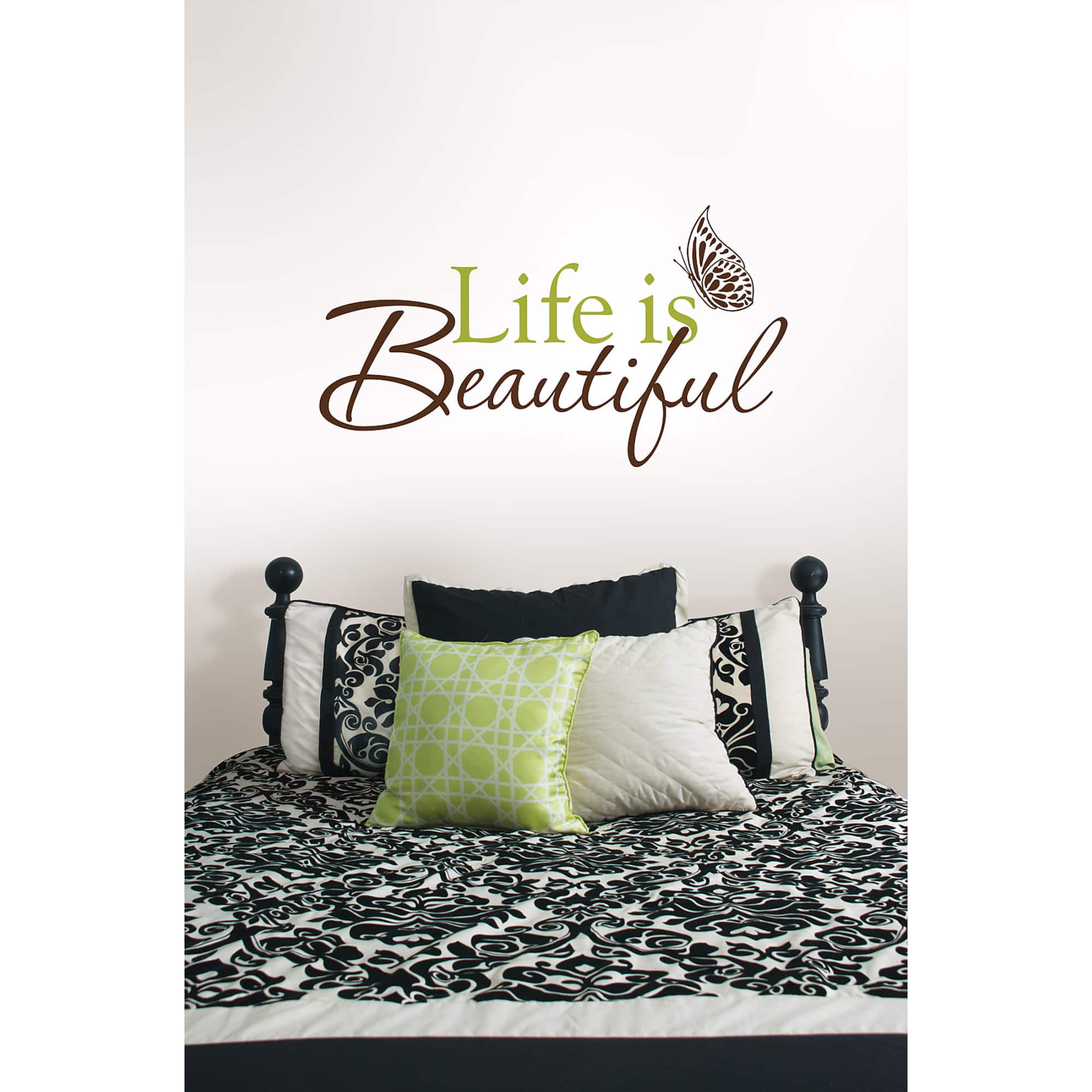 WallPops Life Is Beautiful Wall Quote